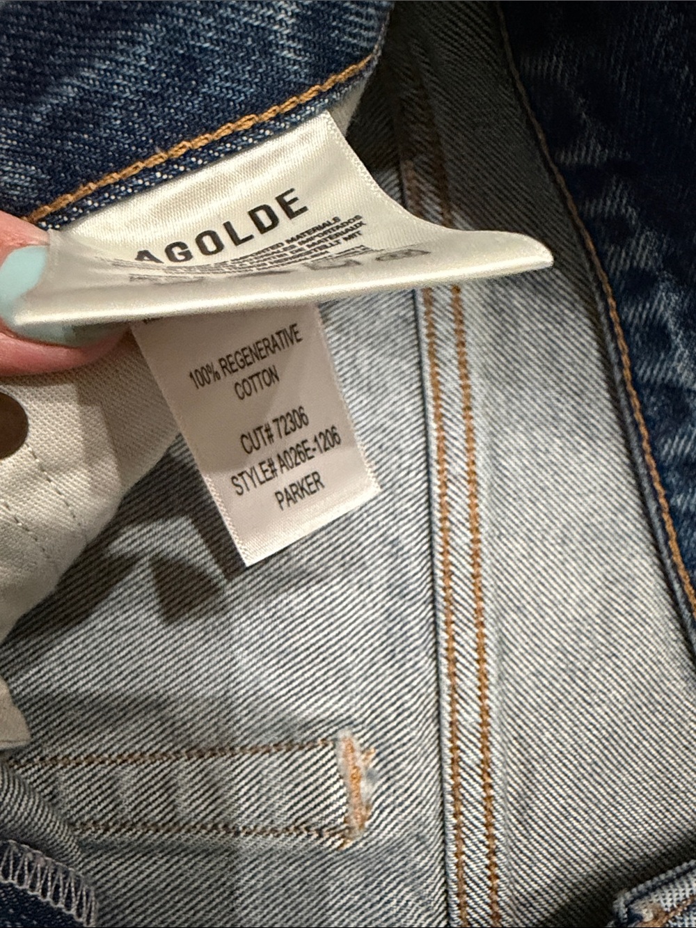 Agolde Parker Vintage Cut Off Shorts - Picture 5 of 6